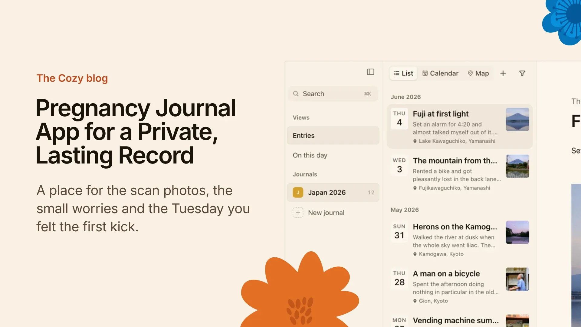Cozy cover: A private pregnancy journal that stays with you