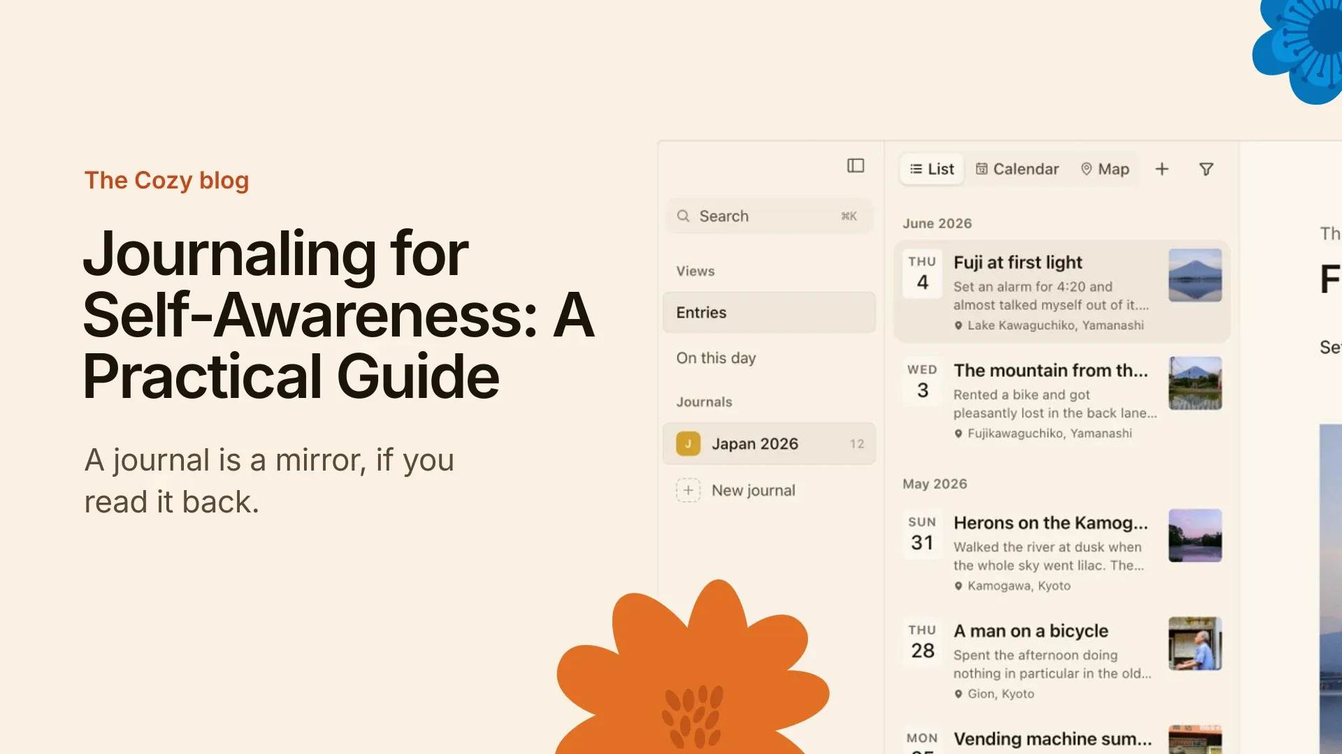 Cozy cover: Journaling for self-awareness: a practical guide