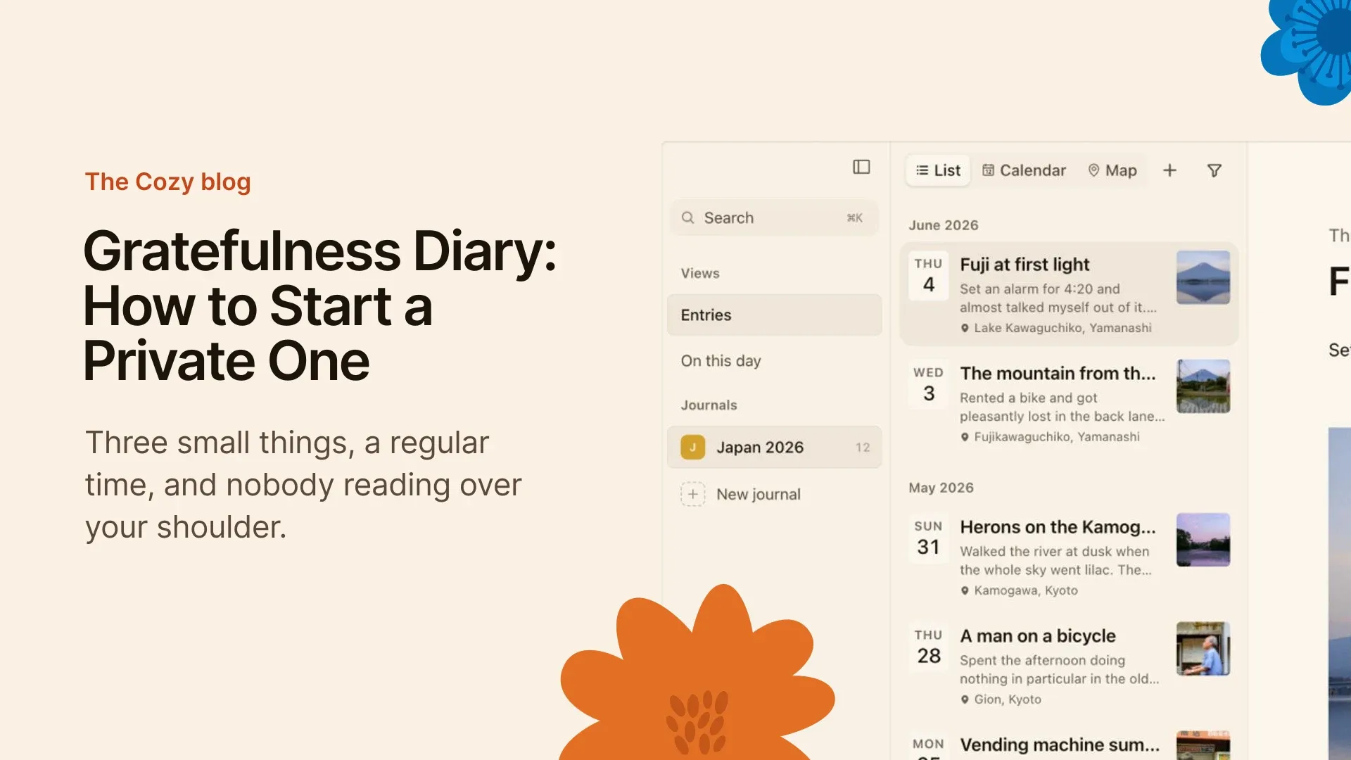 Cozy cover: What a gratefulness diary is, and how to start one that's yours