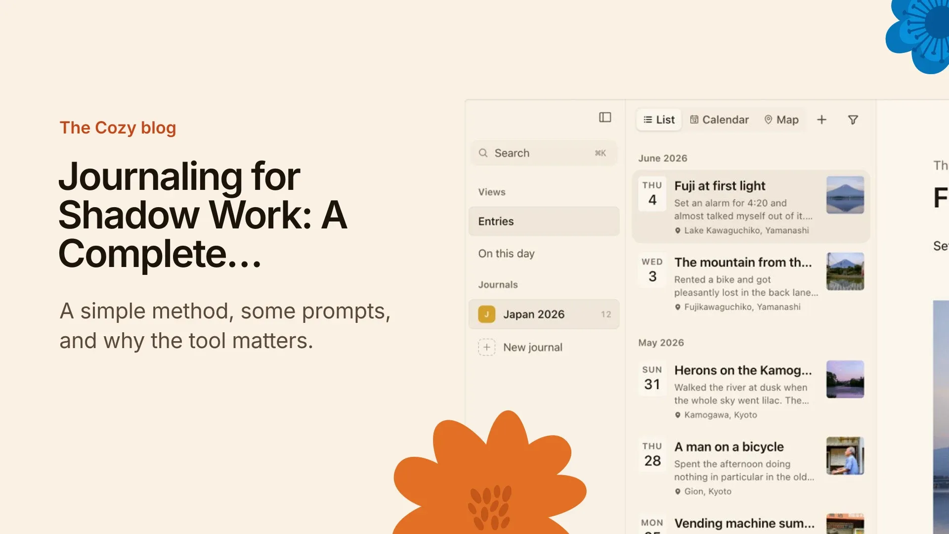 Cozy cover: Journaling for shadow work: a private space for your inner world