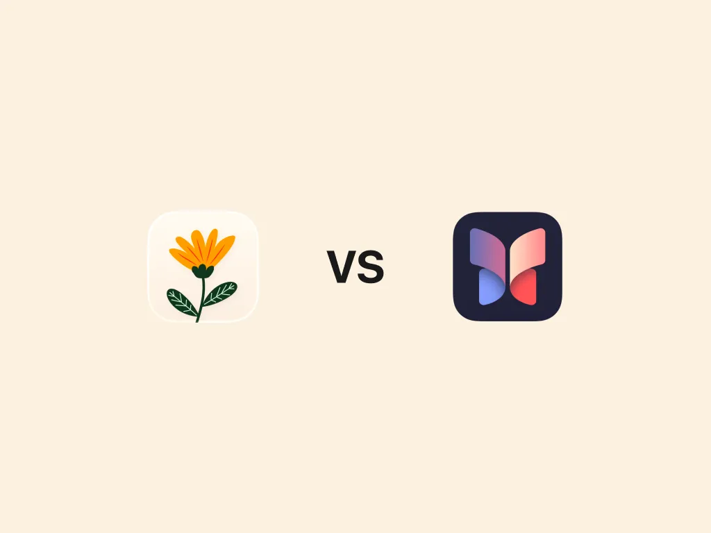 The Cozy app icon next to the Apple Journal app icon, separated by 'vs'.